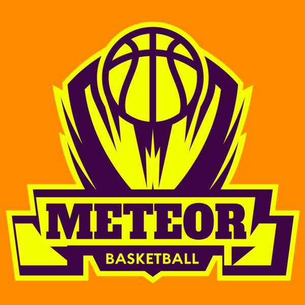 Meteor Basketball Logo Template Thumbnail