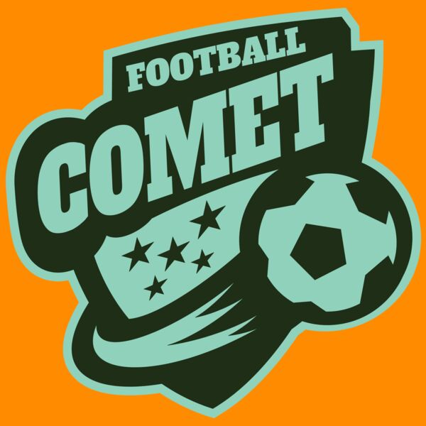 Comet Football logo template Thumbnail