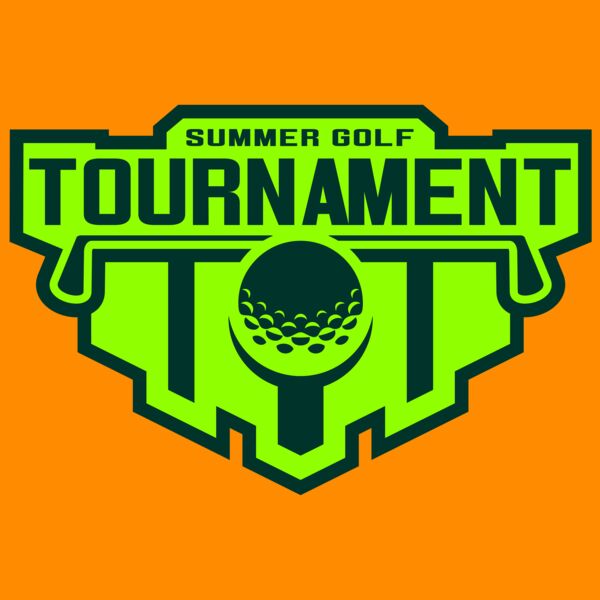 Tournament Summer golf logo template Thumbnail