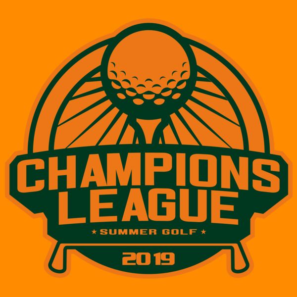 Champions League Summer Golf logo template Thumbnail