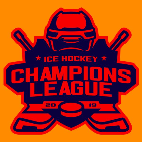 Champions League Ice Hockey logo template Thumbnail