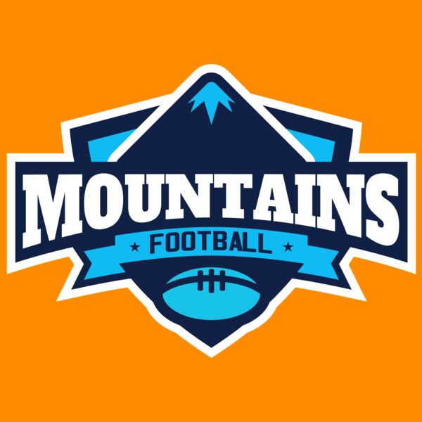 Mountains Football logo template Thumbnail