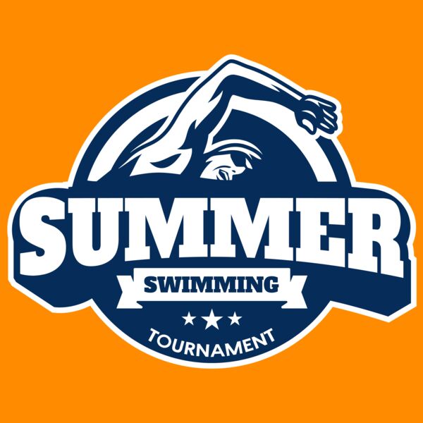 Summer Swimming Tournament logo template Thumbnail