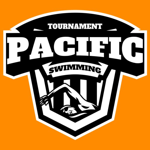 Pacific Swimming Tournament logo template Thumbnail