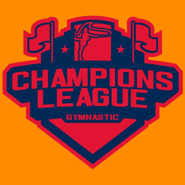 Champions League Gymnastic logo template Thumbnail