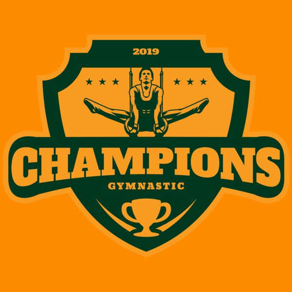Champions Gymnastic logo template Thumbnail